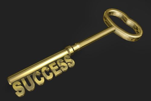 成功の扉を開く鍵のイメージ写真